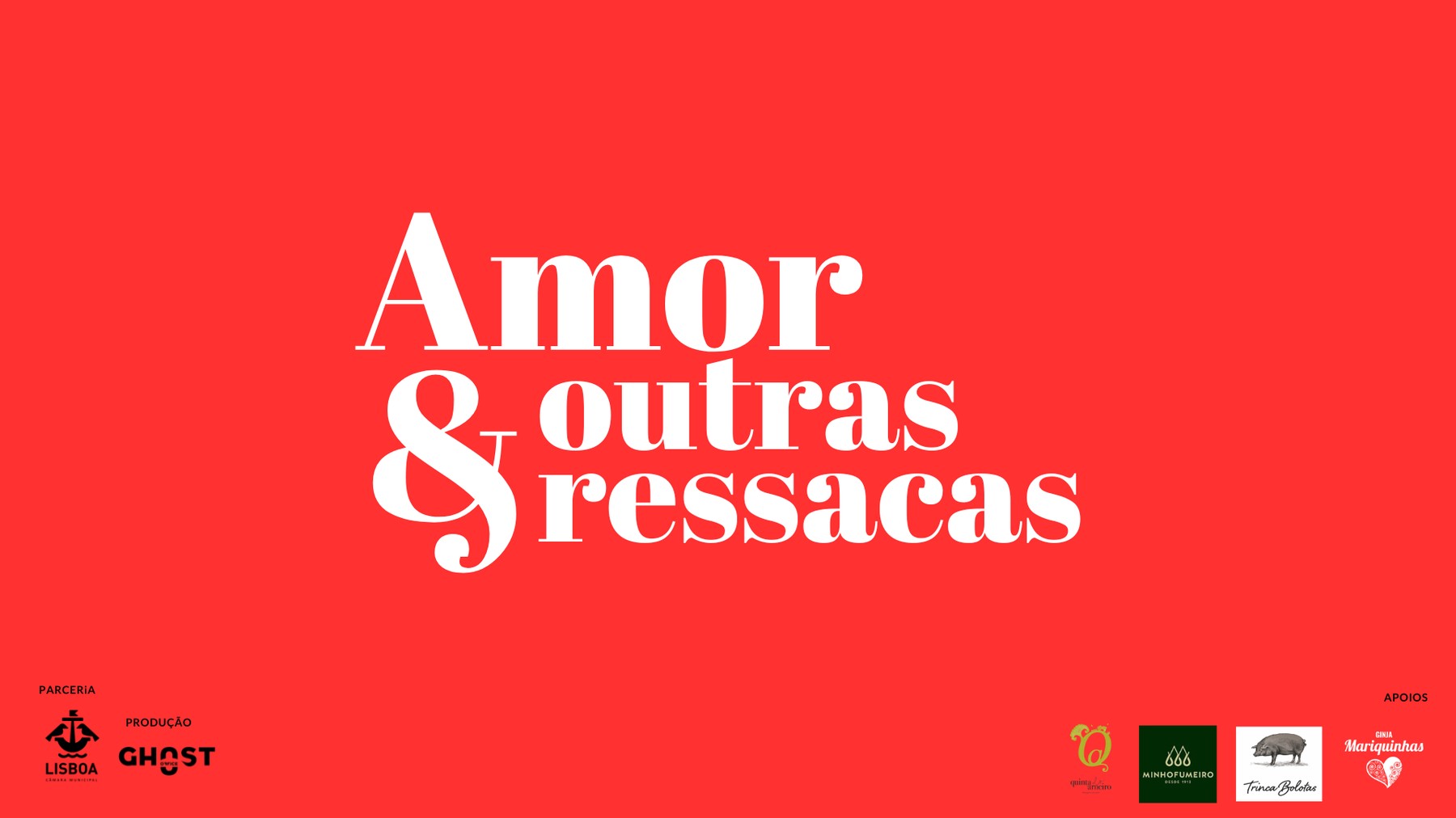 Identidade visual de Amor e Outras Ressacas