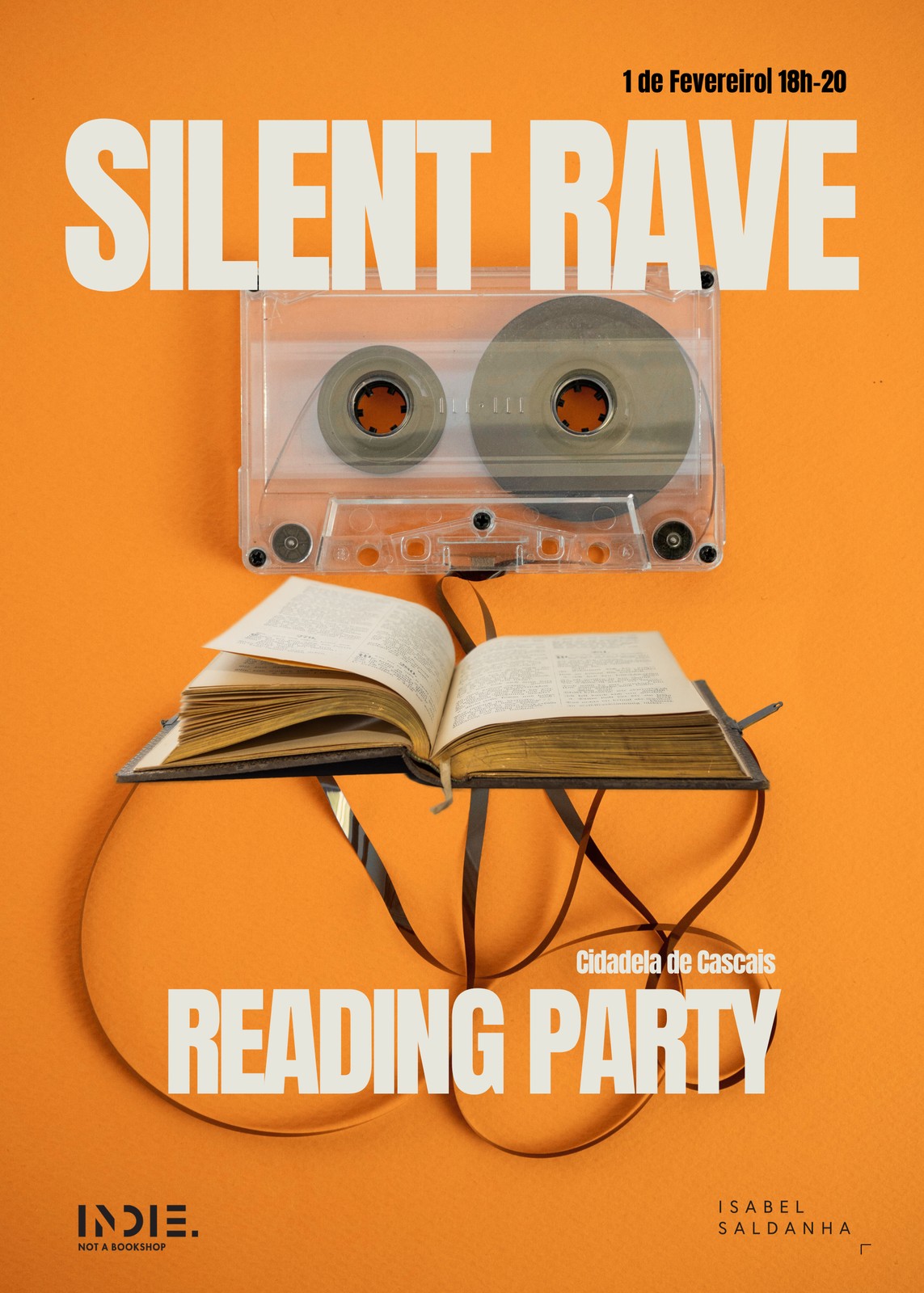 Cartaz original de Silent Rave / Reading Party, Cidadela de Cascais